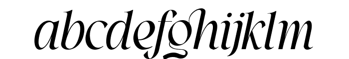 Almost Italic Font LOWERCASE