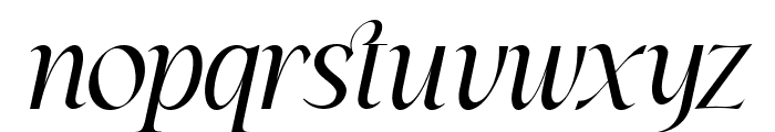 Almost Italic Font LOWERCASE