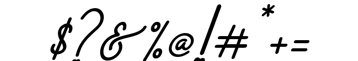 Almost Valentine Italic Font OTHER CHARS