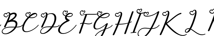 Almost Valentine Italic Font UPPERCASE