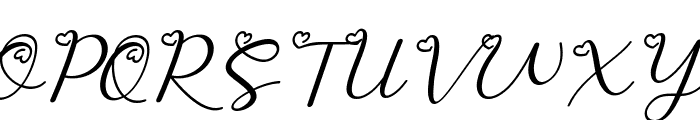 Almost Valentine Italic Font UPPERCASE