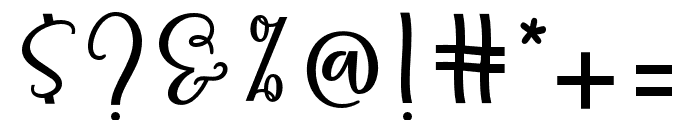AlmostThereScript Font OTHER CHARS
