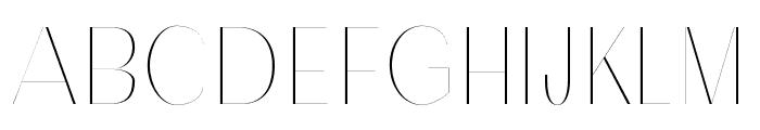 Alodie-Thin Font UPPERCASE