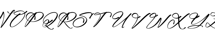 Alodinya Silvestte Italic Font UPPERCASE