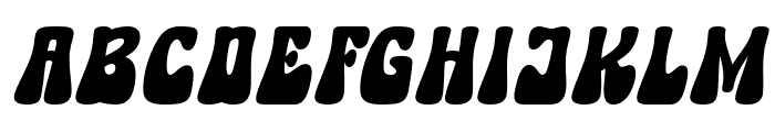 Aloha Retro Italic Font LOWERCASE