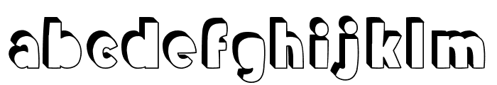 Aloha Shadow Font LOWERCASE