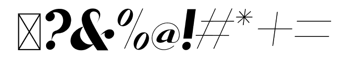 Alohai Italic Font OTHER CHARS