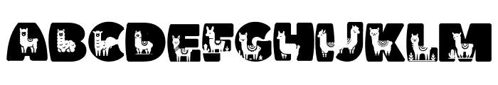 Alpaca Font UPPERCASE