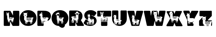 Alpaca Font UPPERCASE