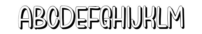 Alpha Candy Shadow Font UPPERCASE