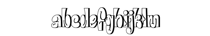 Alpha Doodle Extrude Font LOWERCASE