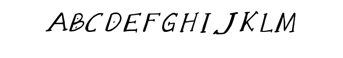 AlphaAnggela-Italic Font UPPERCASE