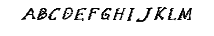 AlphaAnggela-LimoItalic Font UPPERCASE