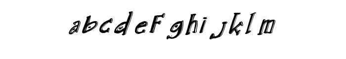 AlphaAnggela-PapatItalic Font LOWERCASE