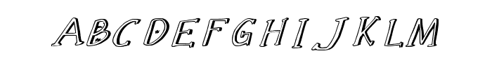 AlphaAnggela-TeluItalic Font UPPERCASE