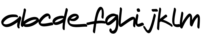 AlphaBody Regular Font LOWERCASE