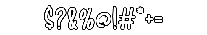 AlphaCandyMonoline Font OTHER CHARS