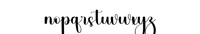 Alphabet Beauty Font LOWERCASE