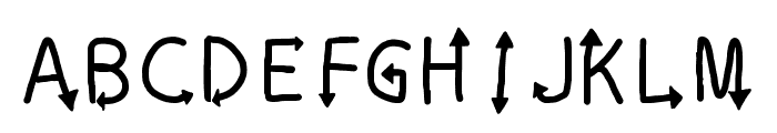 Alphabet Doodle Font UPPERCASE
