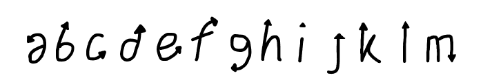 Alphabet Doodle Font LOWERCASE