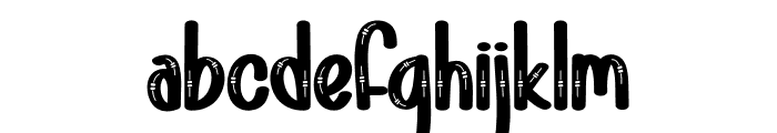 Alphabet Solitude Font LOWERCASE