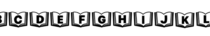 Alphabet book Font UPPERCASE