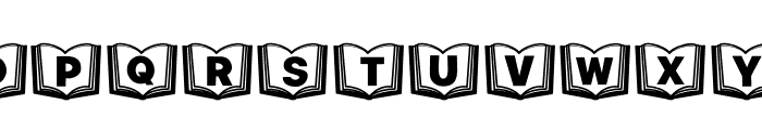 Alphabet book Font UPPERCASE