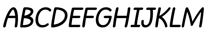 Alphabit Italic Font UPPERCASE