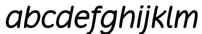 Alphabit Italic Font LOWERCASE