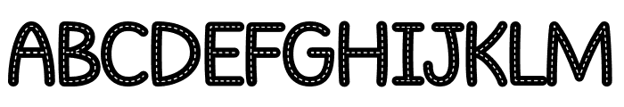 Alphabit Stitched Bold Font UPPERCASE