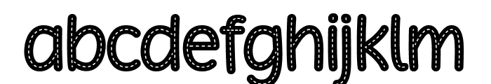 Alphabit Stitched Bold Font LOWERCASE