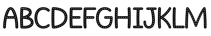 Alphabit Stitched Font UPPERCASE