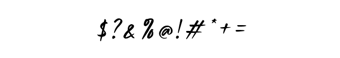 Alpiar-Italic Font OTHER CHARS