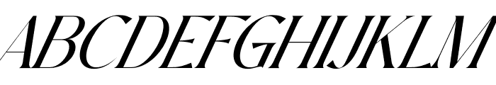 Alsigna Cheska Italic Font UPPERCASE