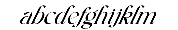 Alsigna Cheska Italic Font LOWERCASE