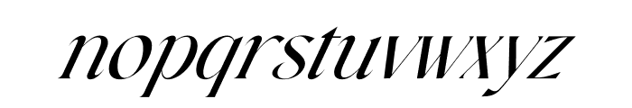 Alsigna Cheska Italic Font LOWERCASE