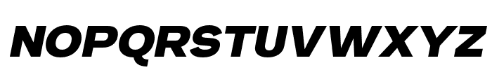 Also Sans Black Italic Font UPPERCASE