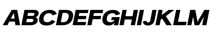 Also Sans Extra Bold Italic Font UPPERCASE