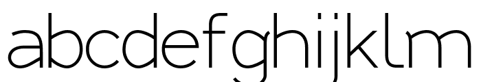 Alternative SH Thin Font LOWERCASE