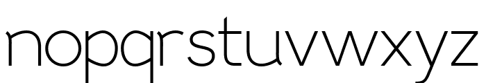 Alternative SH Thin Font LOWERCASE