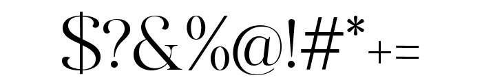 Althafia Display Regular Font OTHER CHARS