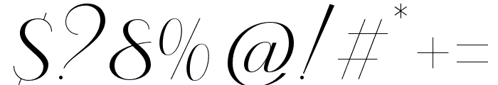 Altheria Regular Font OTHER CHARS