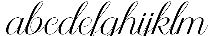 Altheria Regular Font LOWERCASE