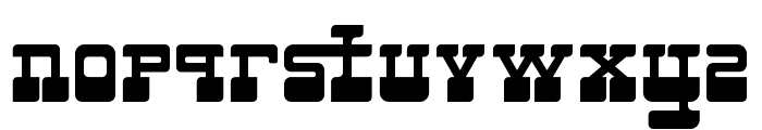 AluckyWest Font LOWERCASE