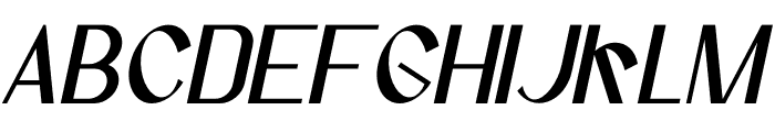 Alugara Italic Font UPPERCASE