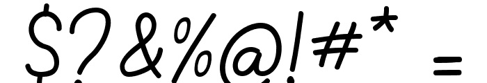 Aluria-Regular Font OTHER CHARS