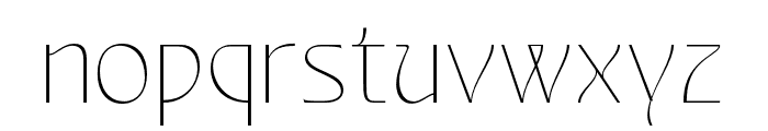 Alvarosa Thin Font LOWERCASE