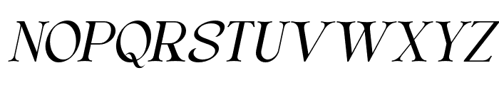 Always Memorable Italic Font UPPERCASE