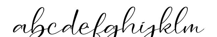 Alysha Mounty Italic Font LOWERCASE