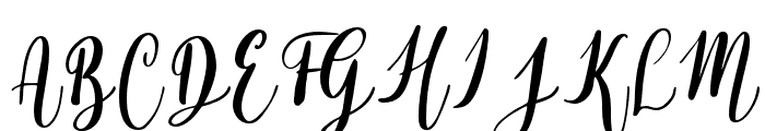 Alyssa Calligraphy Regular Font UPPERCASE